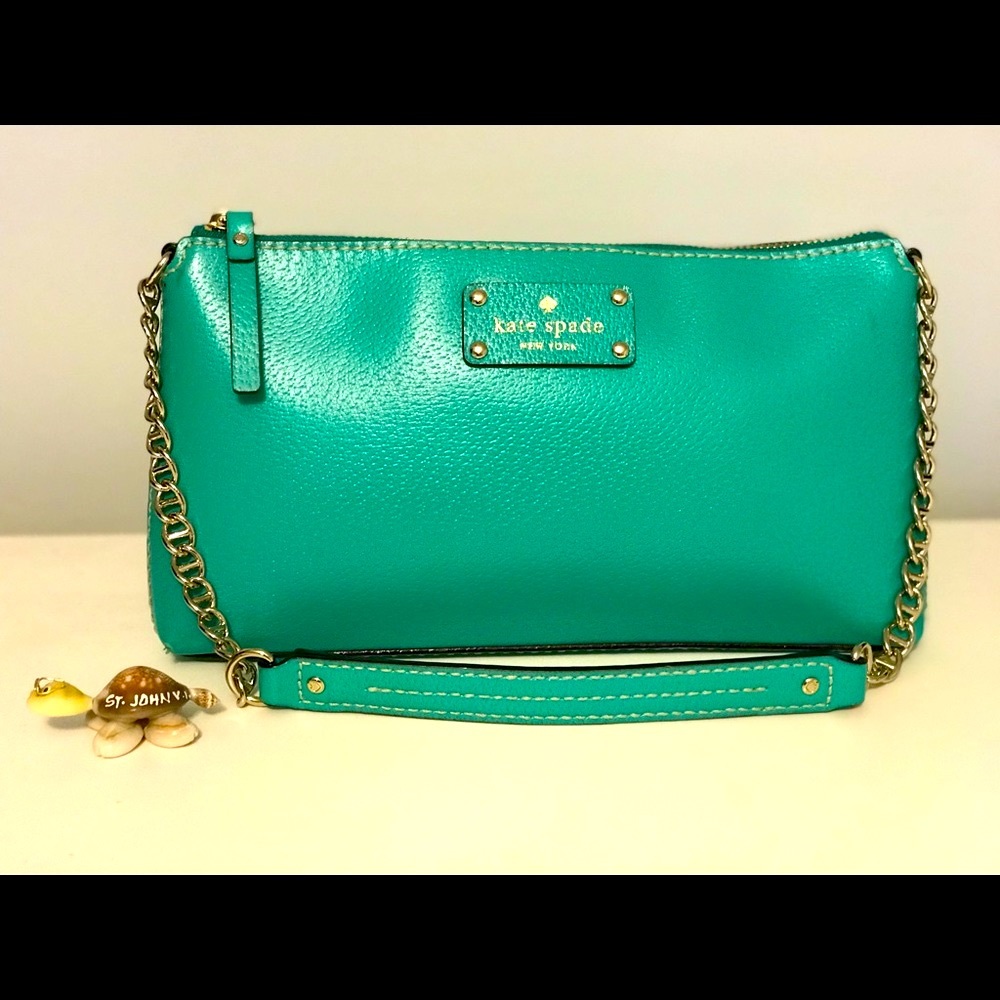 Beautiful Kate Spade adorable teal handbag!